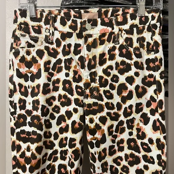 MOTHER Denim High Waisted Looke Ankle Fray In Touch Of The Tiger Size 27 - Picture 8 of 11